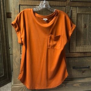 Relaxed tee- burnt orange